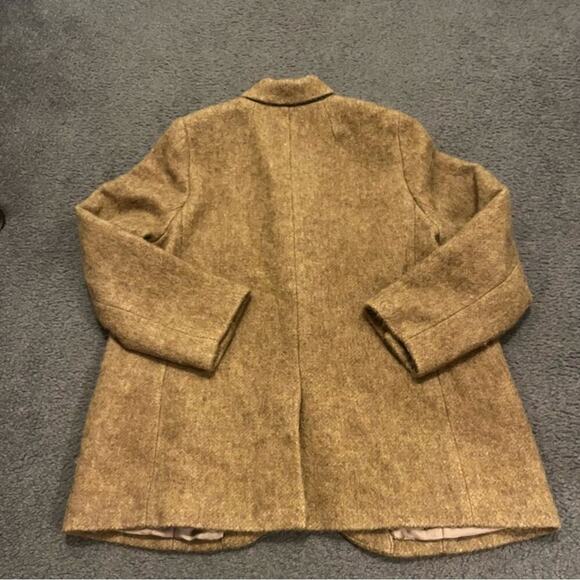 Madewell Plus Bouclé Larsen Wool Alpaca Blend Blazer In Toffee Melange - Picture 5 of 9